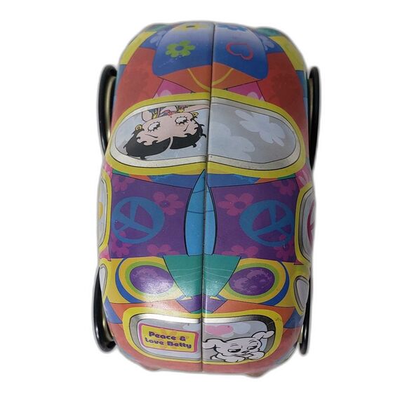 Vintage Y2K Betty Boop Bug Beetle Car Shaped Decorative Tin Box - Picture 3 of 9